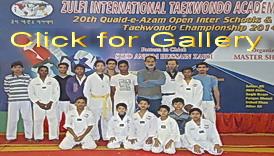 Prince Taekwondo Academy at 20th Quaid-e-Azam open taekwondo championship 2014
