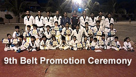 Prince Taekwondo Academy 9th Belt Promotion Test by Sir Fasih Sir Saqib