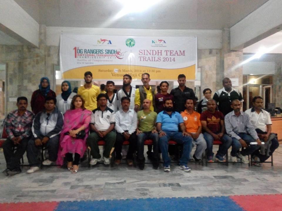 officials in DG rangers taekwondo team trials at haji club