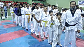Prince Taekwondo Academy team at all-karachi-inter-club-taekwondo-championship
